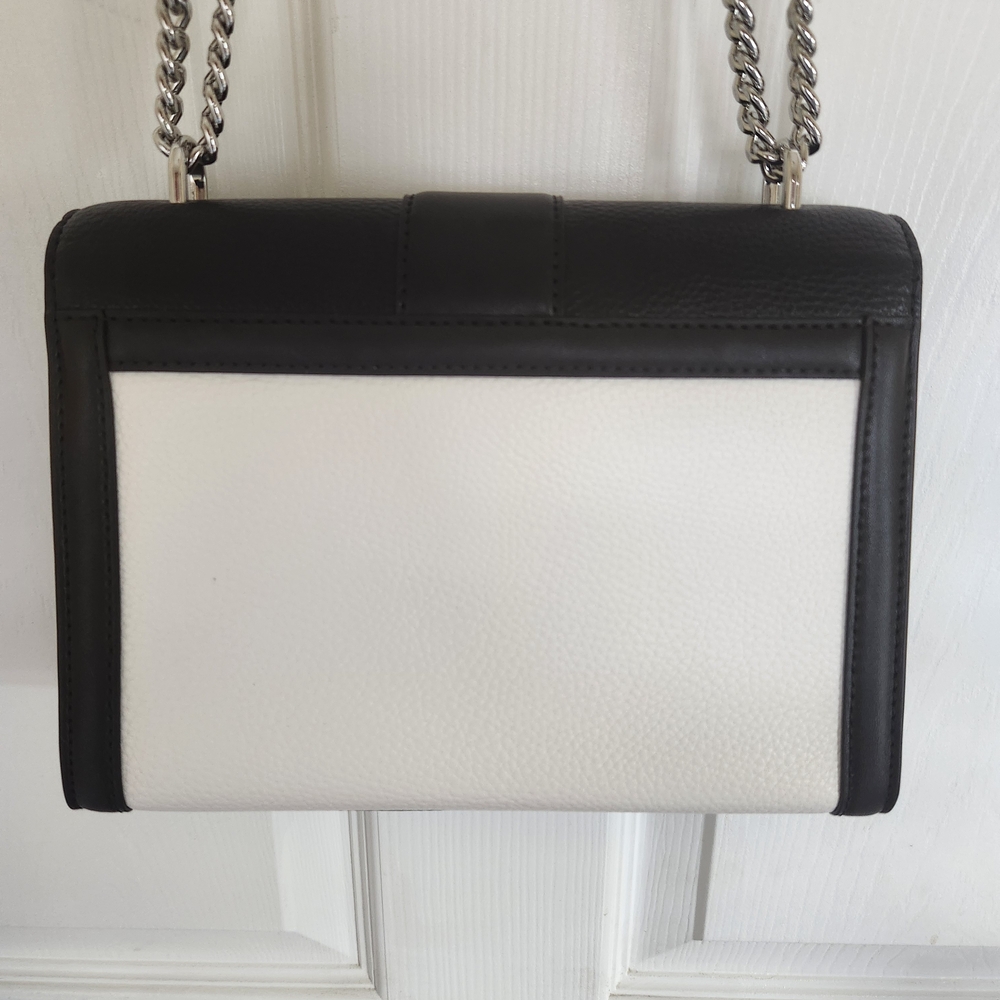Michael Kors NWOT Whitney Black and White Studded Shoulder/Crossbody Bag - Picture 12 of 14